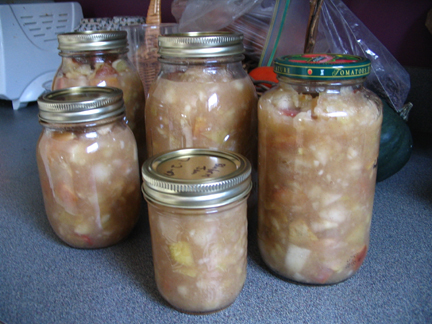 Finished applesauce